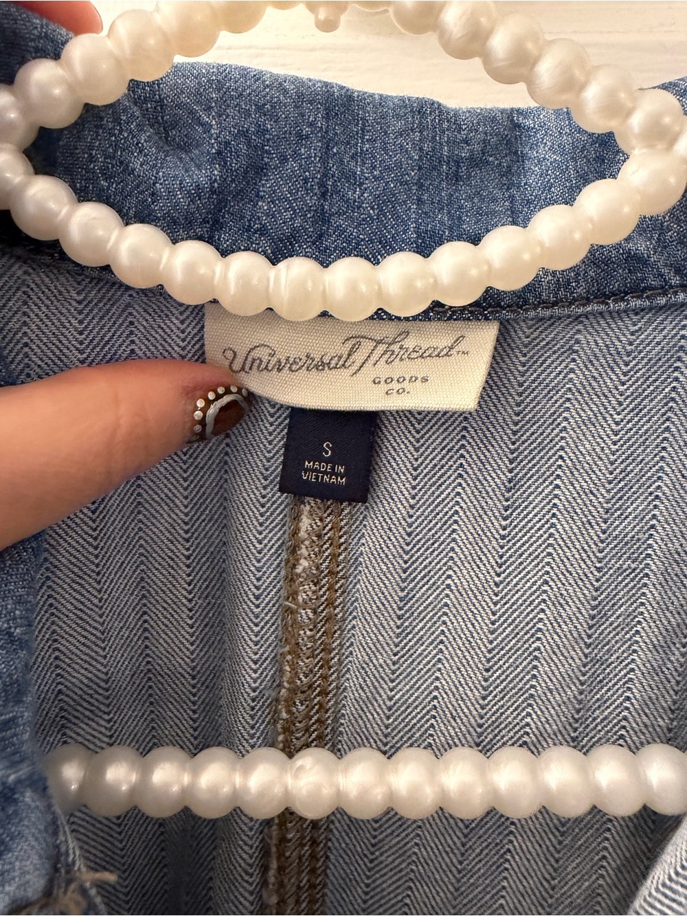 Universal Thread Denim Button-Front Mini Dress - Light Blue - Picture 4 of 4
